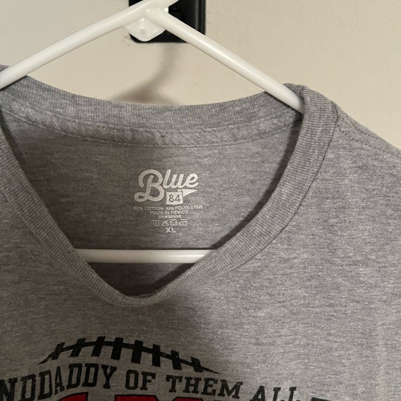 Wisconsin Versus Oregon 2020 Blue 84 Rose Bowl Graphic Tee in Gray - Picture 3 of 3